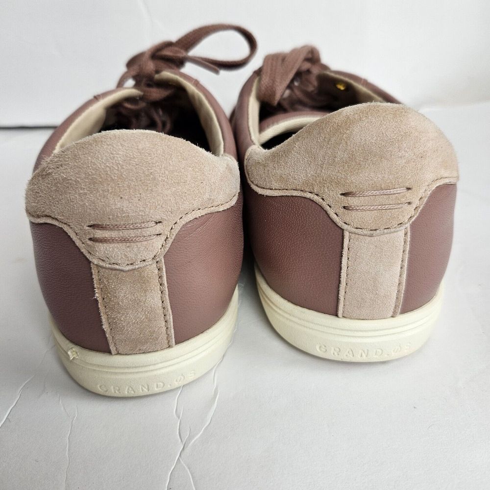 COLE HAAN‎ Burlwood Grand Crosscourt Suede Leather Sneaker 8 Mauve Purple Light - Picture 5 of 8